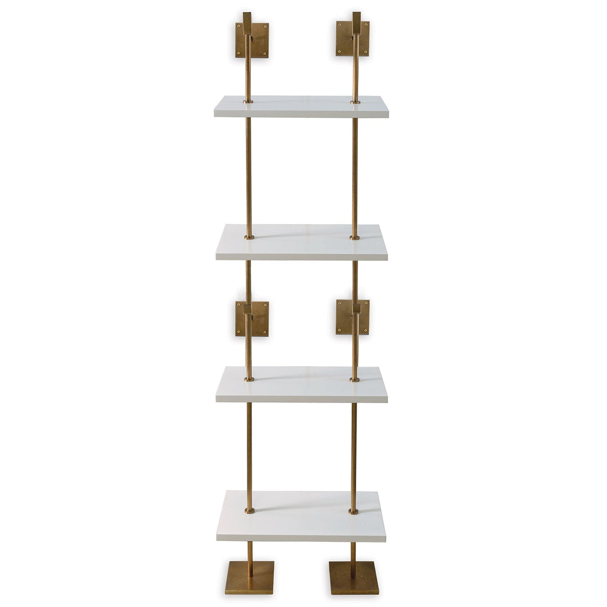 Port 68 Marais 4-Tier Shelf in White, 24" Wide