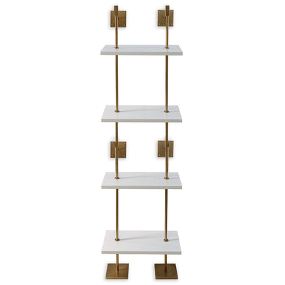Port 68 Marais 4-Tier Shelf in White, 24" Wide