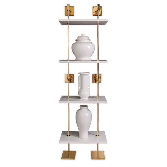 Port 68 Marais 4-Tier Shelf Gold
