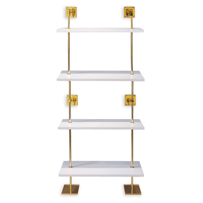 Port 68 Marais 4-Tier Shelf in White, 36" Wide
