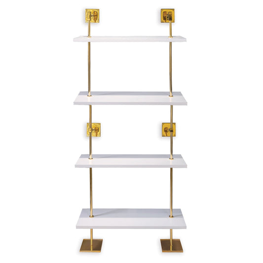 Port 68 Marais 4-Tier Shelf in White, 36" Wide