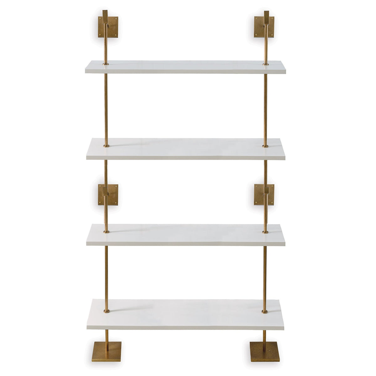 Port 68 Marais 4-Tier Shelf in White, 48" Wide