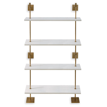 Port 68 Marais 4-Tier Shelf in White, 48" Wide