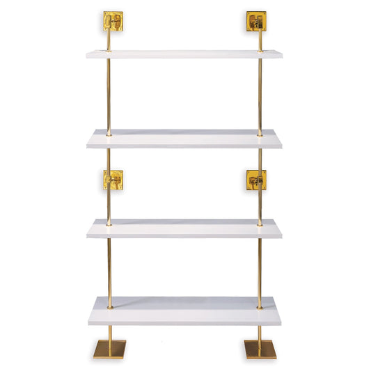 Port 68 Marais 4-Tier Shelf Gold