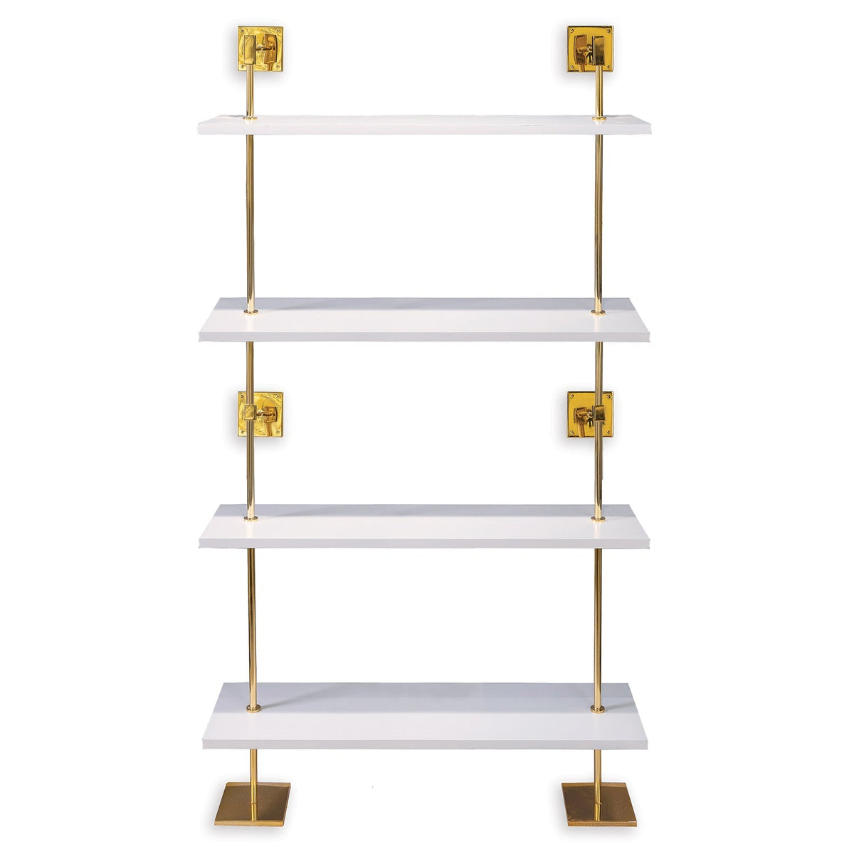 Marais 4-Tier Shelf White / Gold