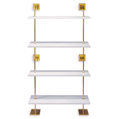 Port 68 Marais 4-Tier Shelf in White, 48" Wide