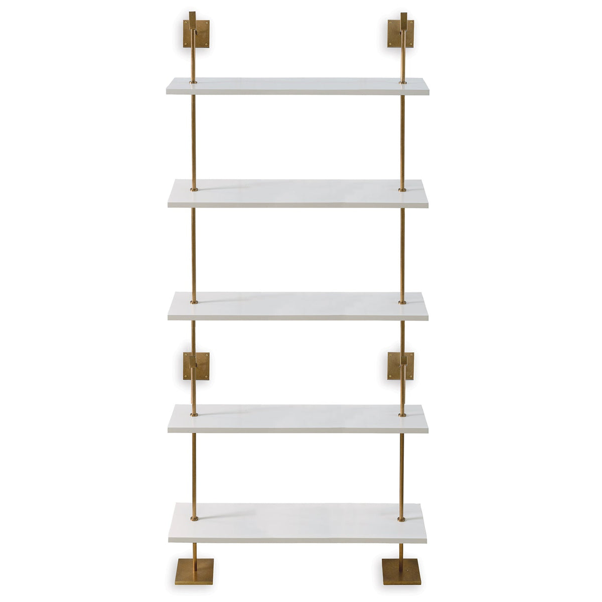 Port 68 Marais 5-Tier Shelf Aged Brass