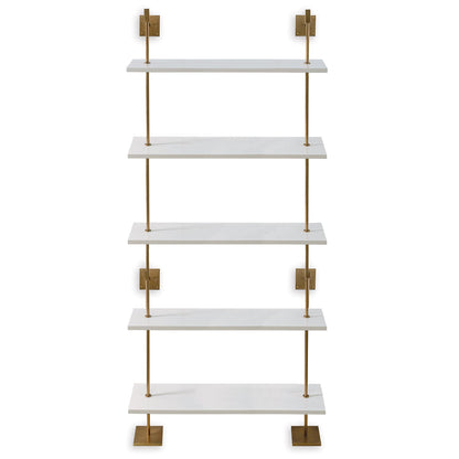 Port 68 Marais 5-Tier Shelf Aged Brass
