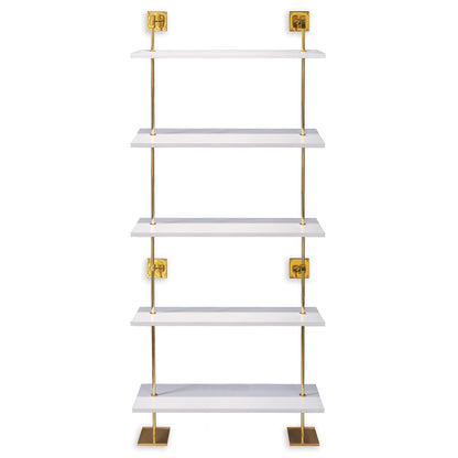 Port 68 Marais 5-Tier Shelf Gold
