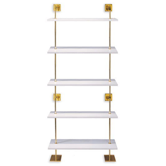 Port 68 Marais 5-Tier Shelf Gold
