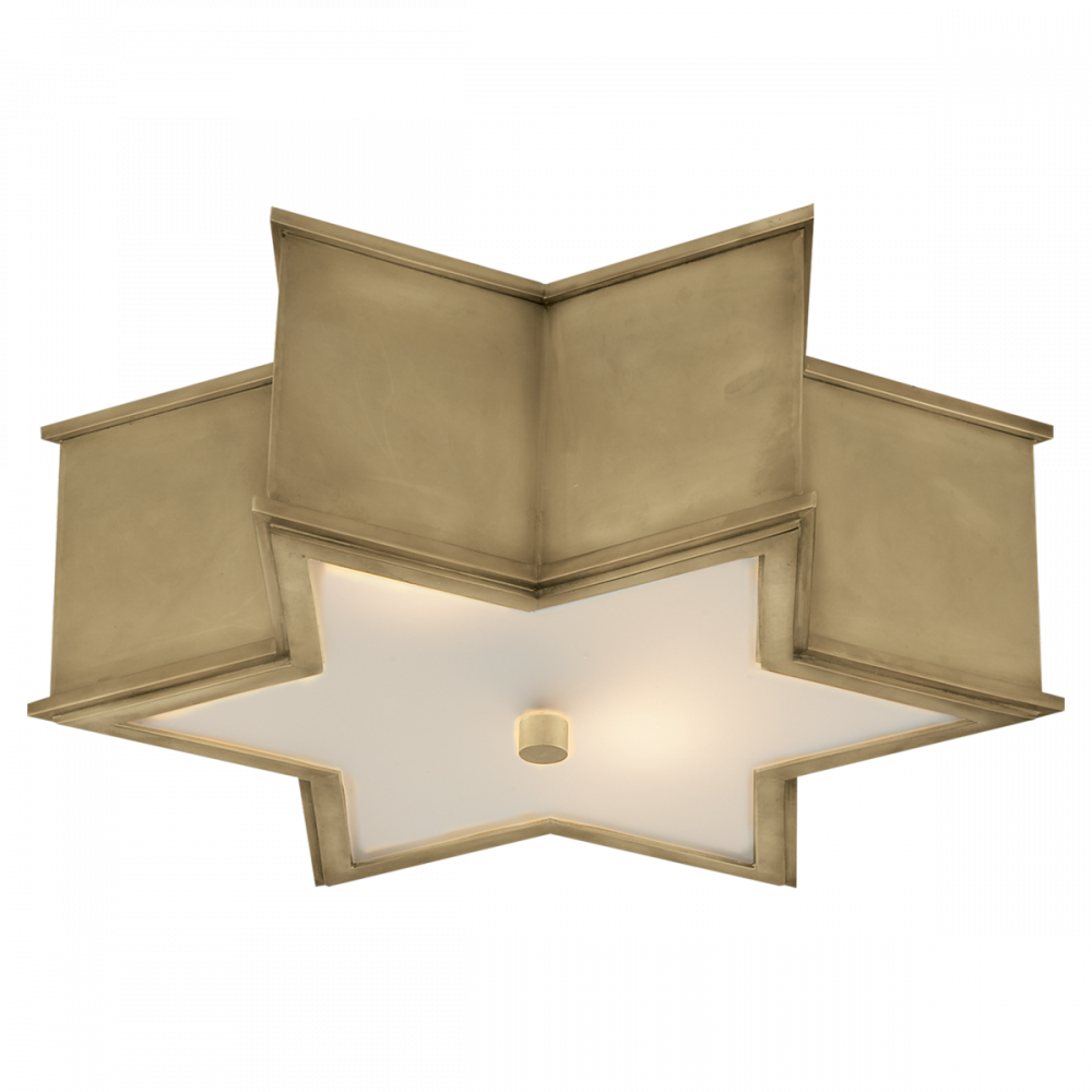 Visual Comfort Signature Sophia Flush Mount Natural Brass