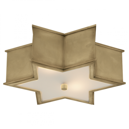 Visual Comfort Signature Sophia Flush Mount Natural Brass