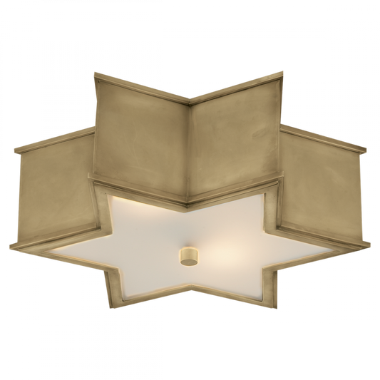 Visual Comfort Signature Sophia Flush Mount Natural Brass