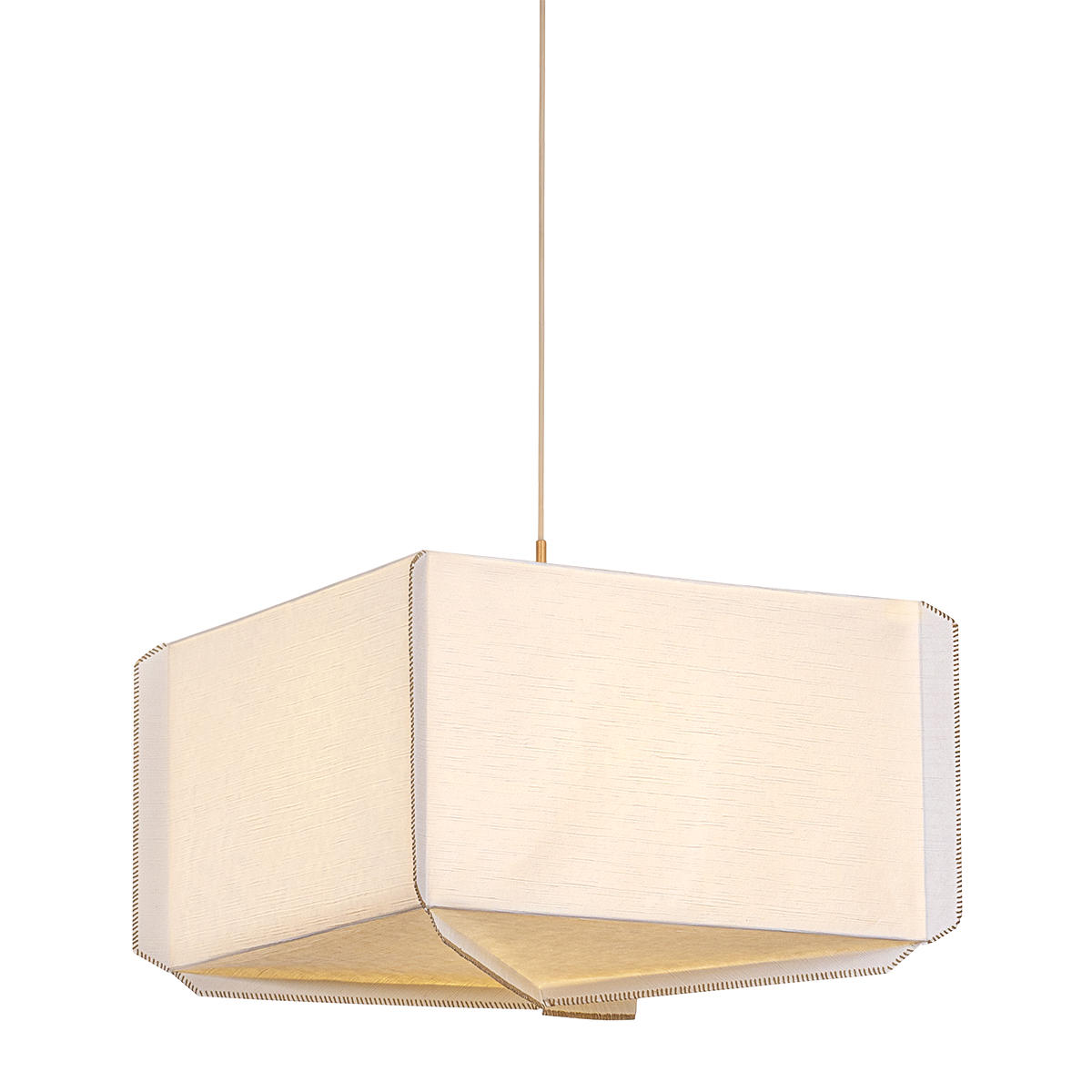 Hudson Valley Louise 3-Light Pendant Patina Gold Leaf