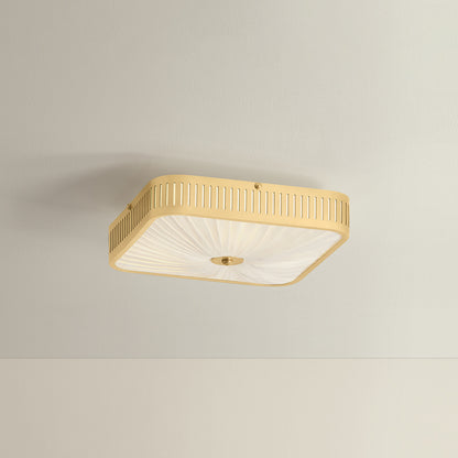 Hudson Valley Henri 4-Light Semi-Flush Mount Aged Brass detail view 2