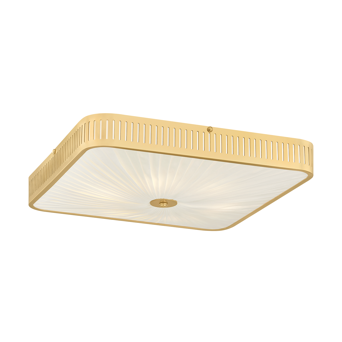 Hudson Valley Henri 6-Light Semi-Flush Mount Aged Brass