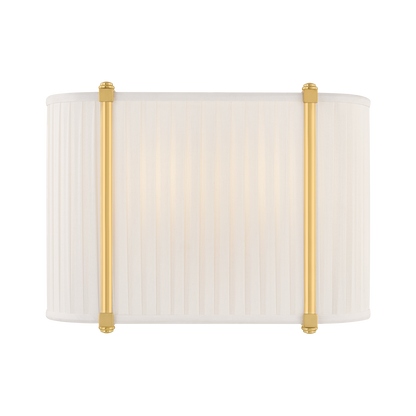 Hudson Valley Cornell 12" 2-Light Wall Sconce Aged Brass