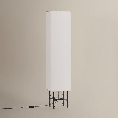 Hudson Valley Cy 3-Light Floor Lamp Black Iron detail view 1
