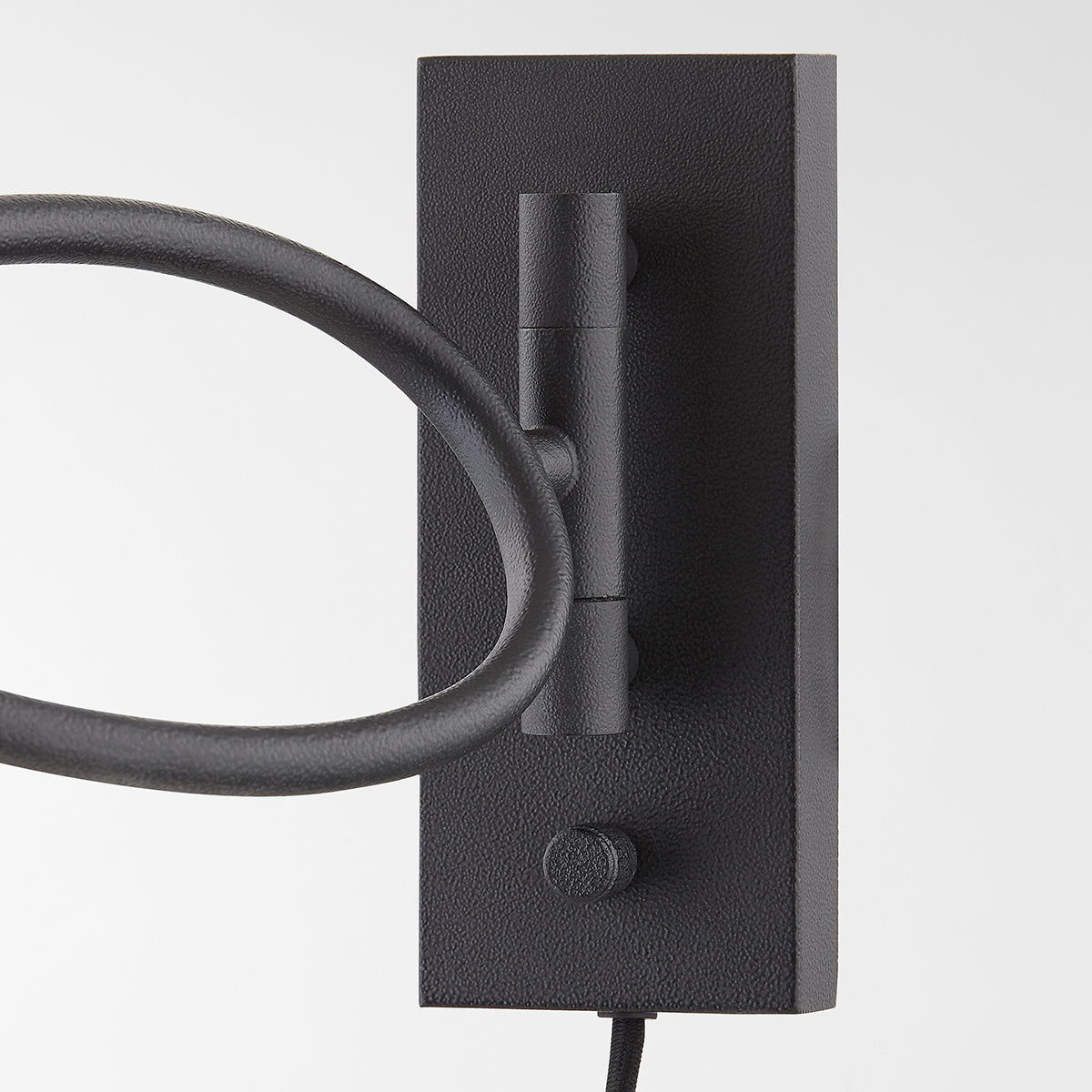 Troy Alameda Plug-In Wall Sconce Forged Iron Detail 1