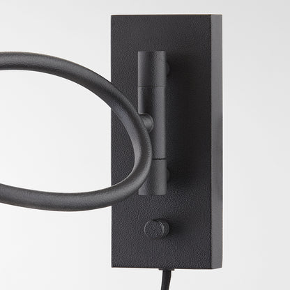 Troy Alameda Plug-In Wall Sconce Forged Iron Detail 1