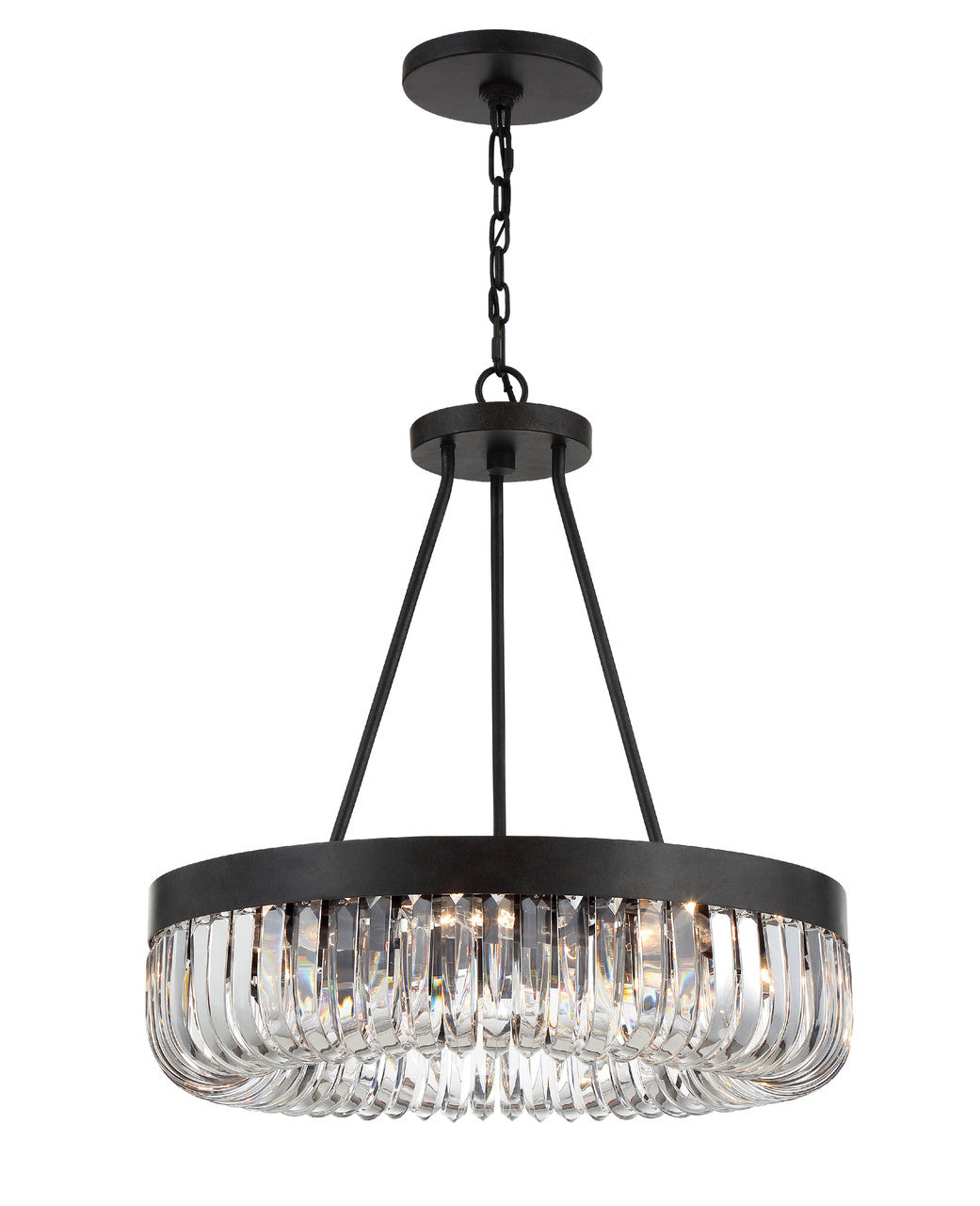 Crystorama Alister Chandelier Charcoal Bronze