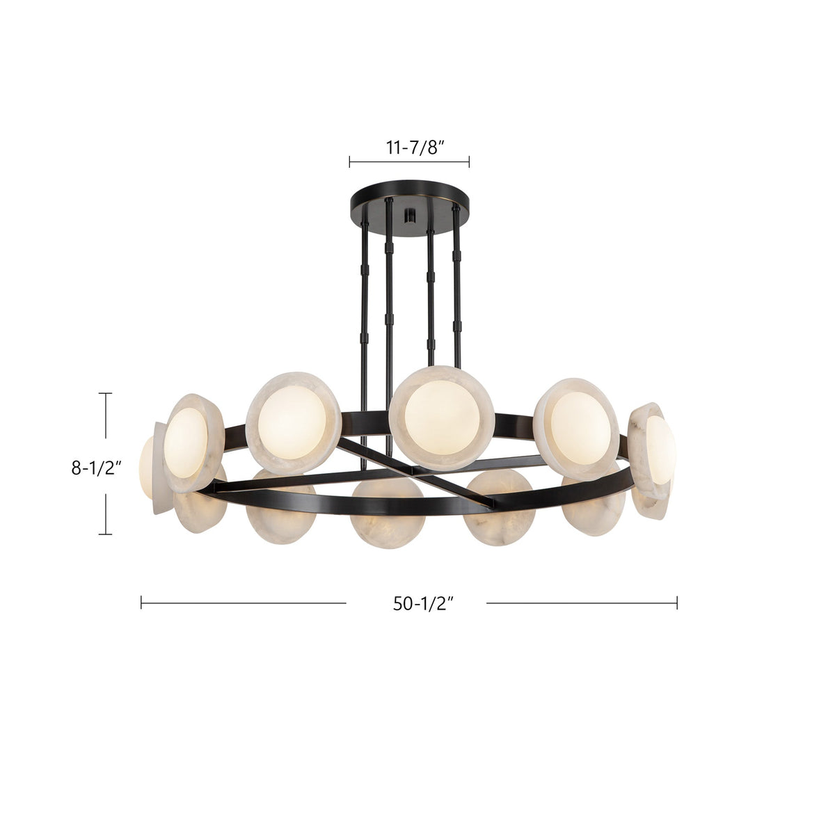 Alonso 50" LED Chandelier