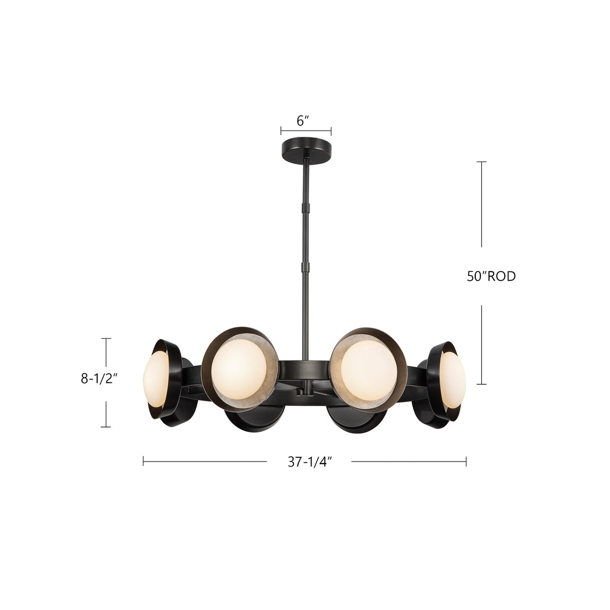 Alonso 37" LED Chandelier