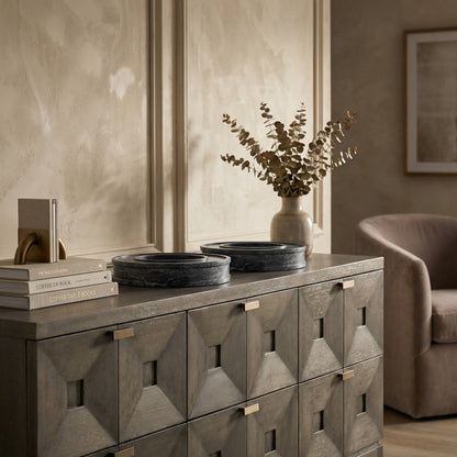 Noir Kafka Tray Black styled in an interior setting