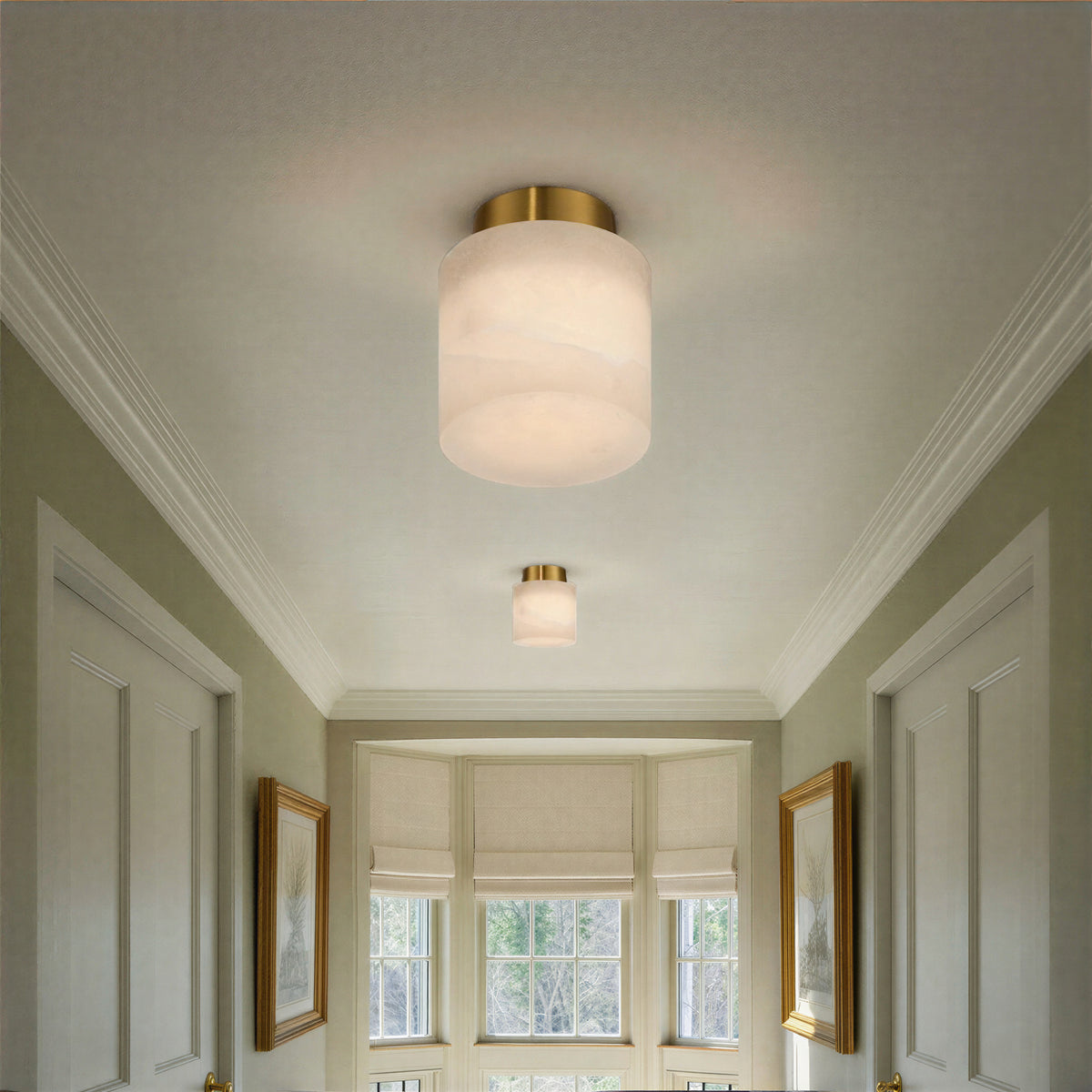 Crystorama Acme 1-Light Semi-Flush Mount - lifestyle