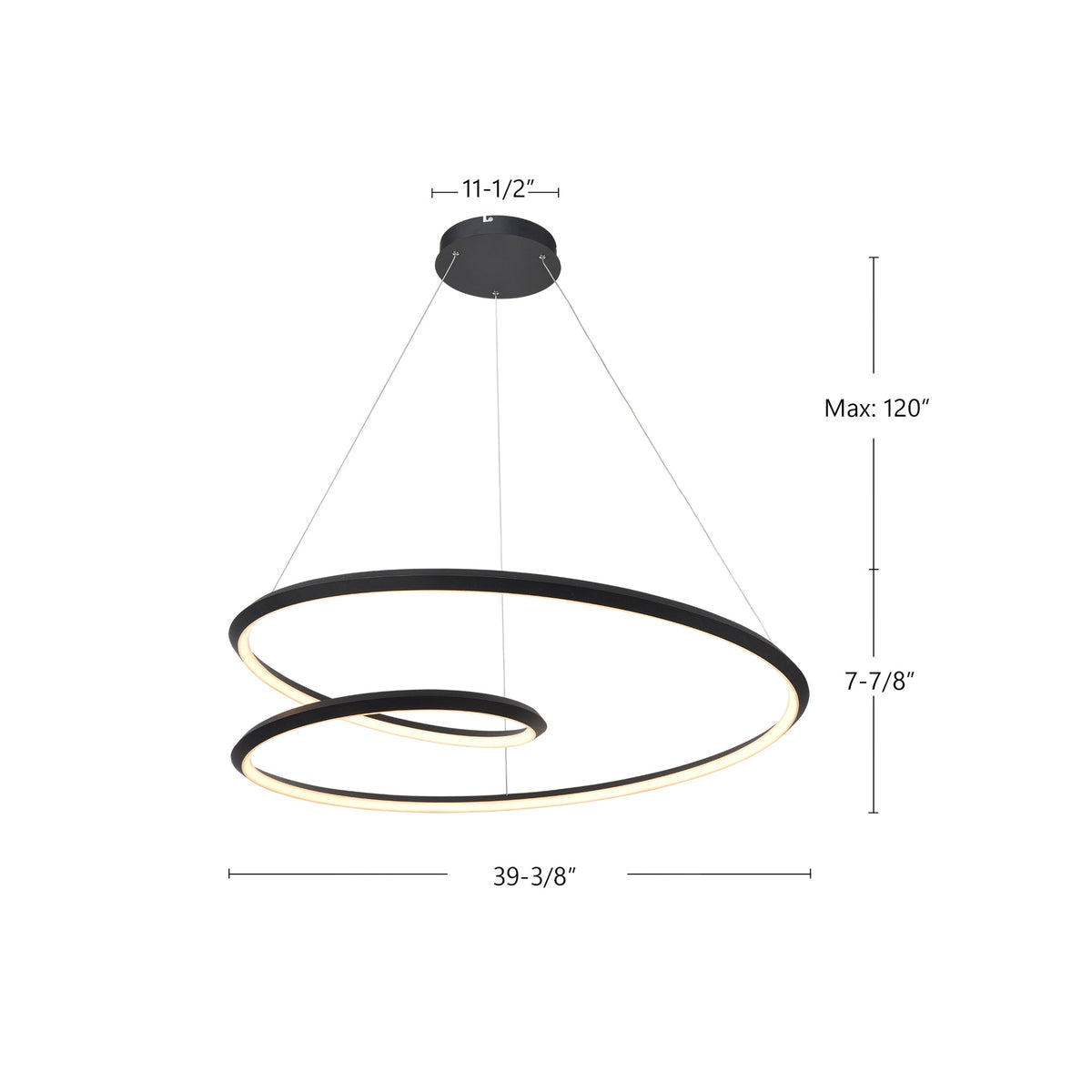 Ampersand 39" LED Pendant