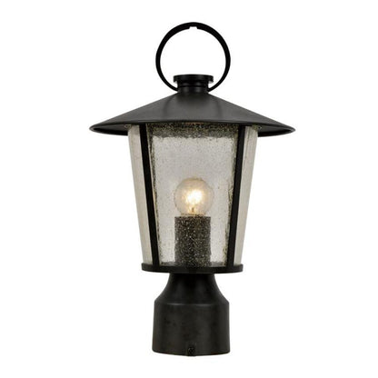 Crystorama Andover Post Light Matte Black