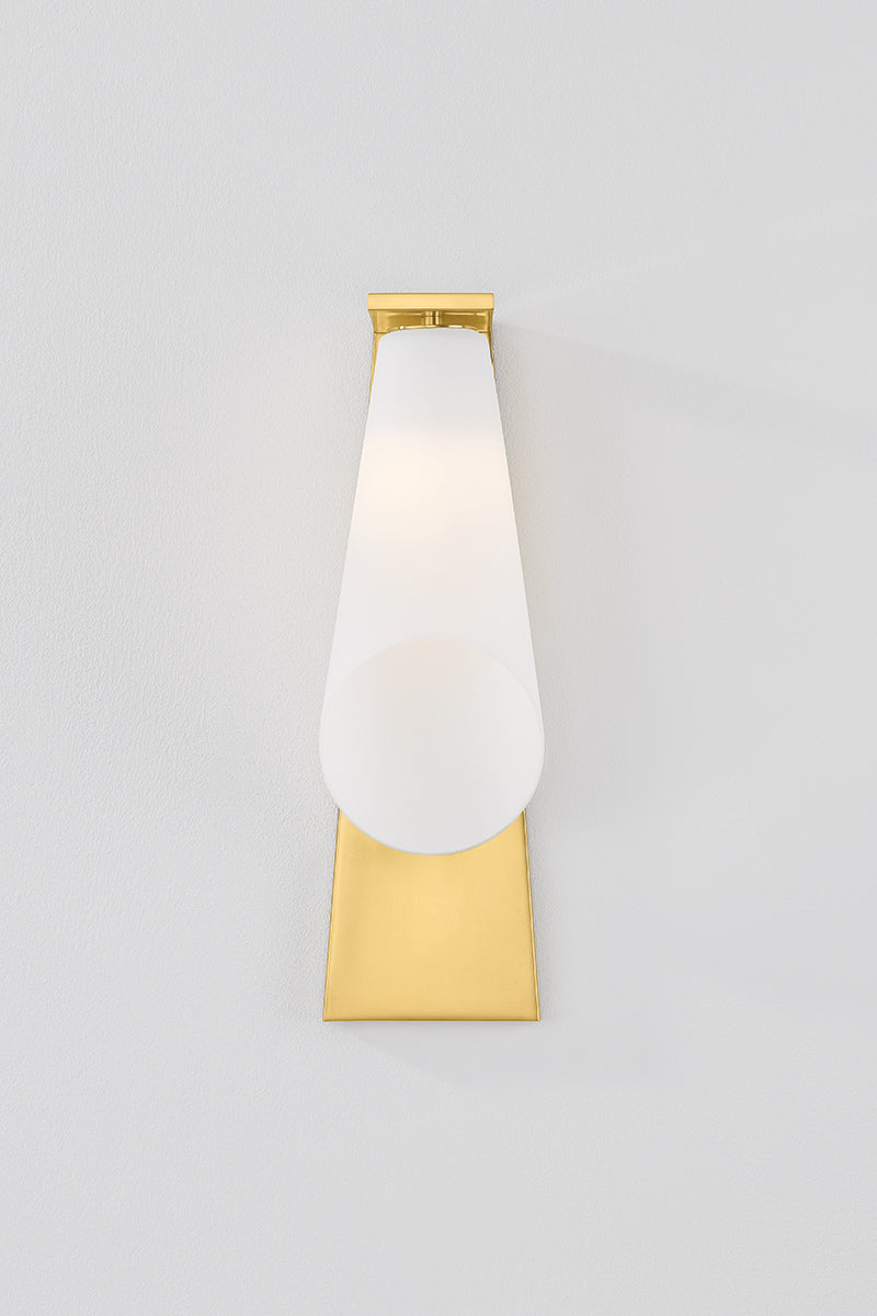 Hudson Valley Andros Wall Sconce Aged Brass detail view 3
