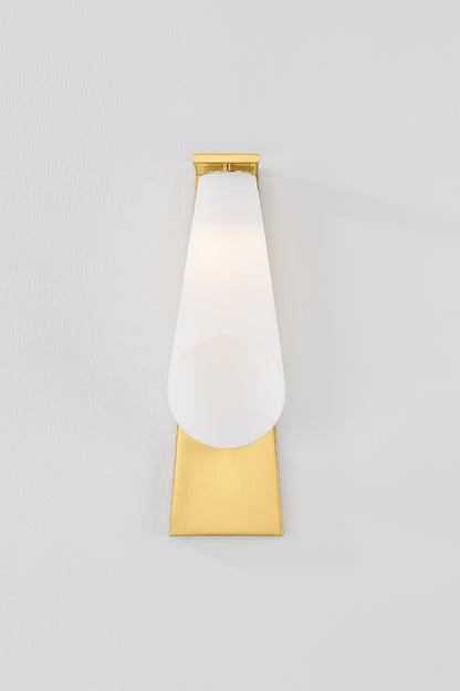 Hudson Valley Andros Wall Sconce Aged Brass detail view 3