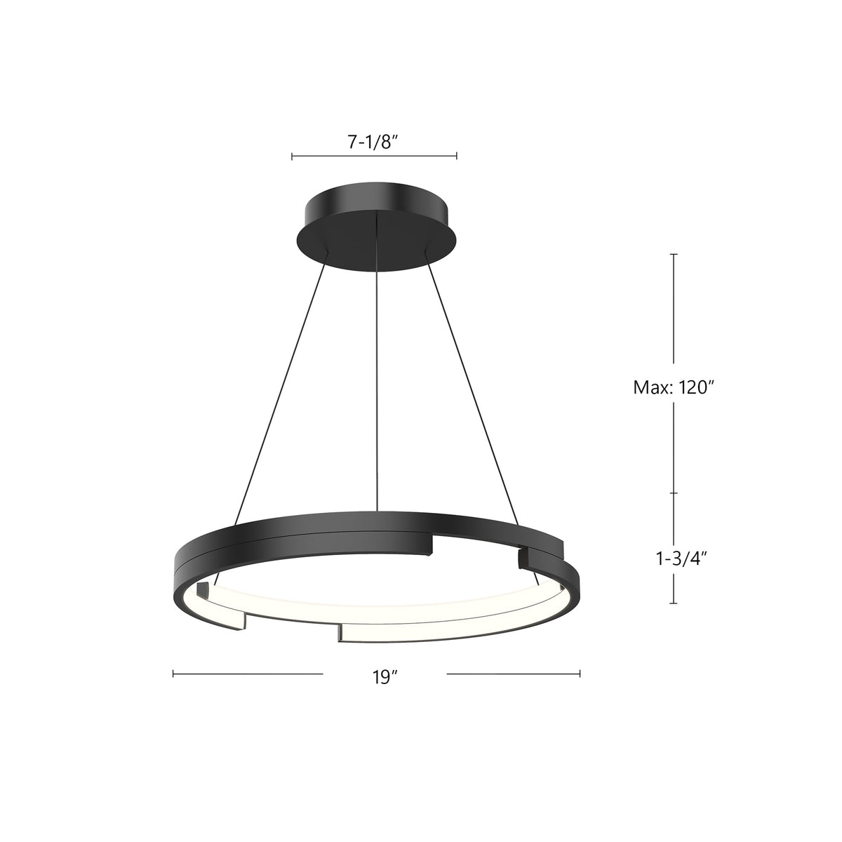Anello Minor 19" LED Pendant