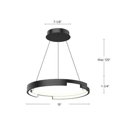 Anello Minor 19" LED Pendant