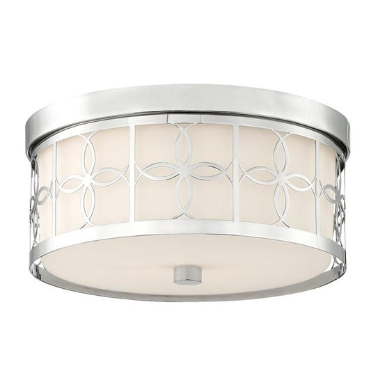 Crystorama Anniversary Flush Mount Polished Nickel
