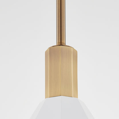 Troy Huntley Pendant Patina Brass / Soft White Detail 1