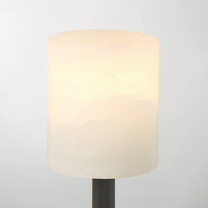 Crystorama Aragon 1-Light Wall Sconce Matte Black Stone - detail