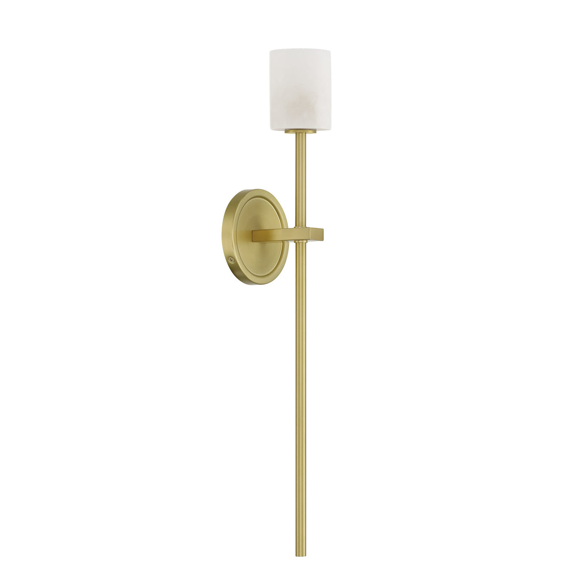 Crystorama Aragon 1-Light Wall Sconce Soft Brass Stone - detail