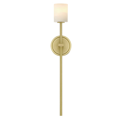 Crystorama Aragon 1-Light Wall Sconce Soft Brass Stone - detail