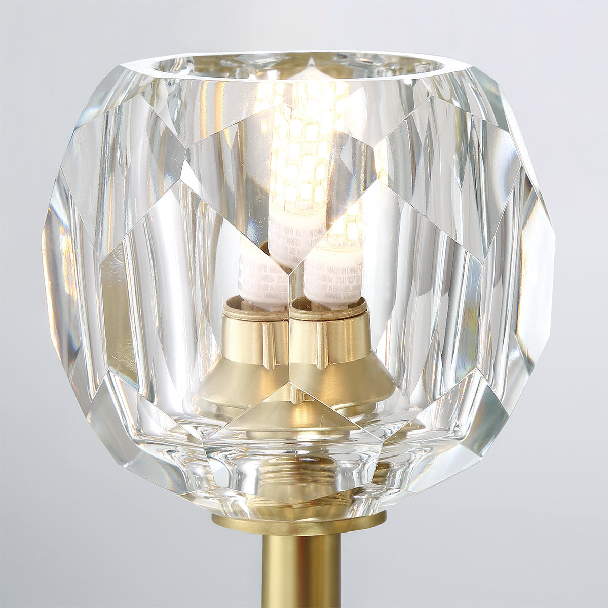 Crystorama Aragon 1-Light Wall Sconce Soft Brass Crystal - detail