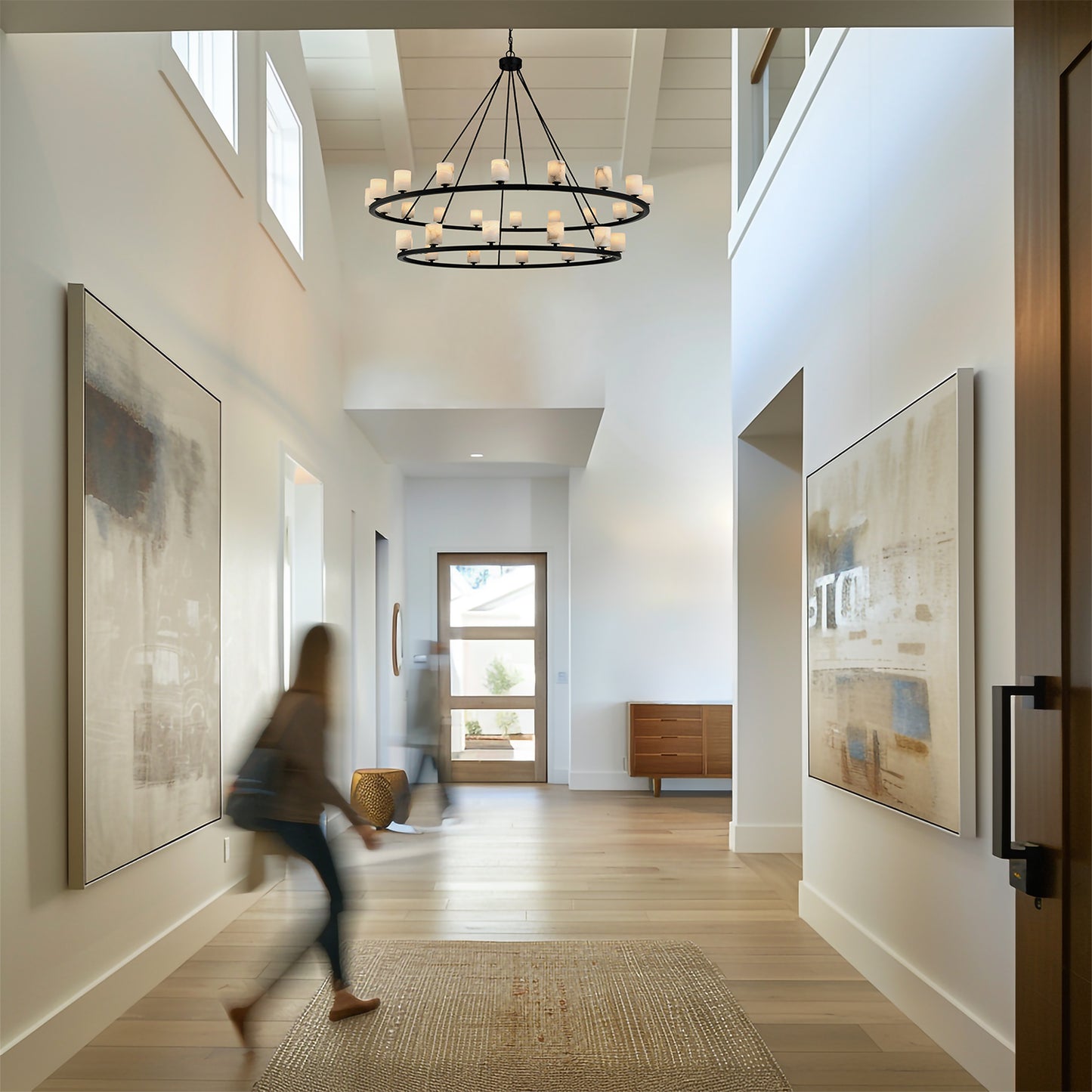 Aragon 30 Light Soft Brass Chandelier