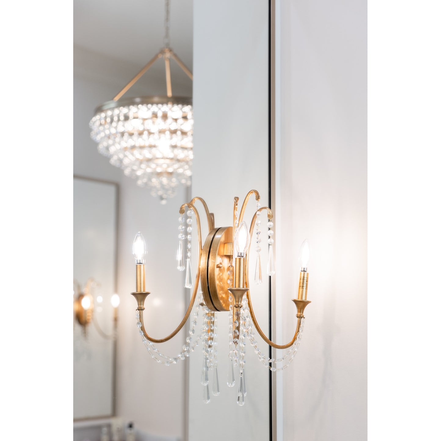 Arcadia 2 Light Antique Silver Wall Mount