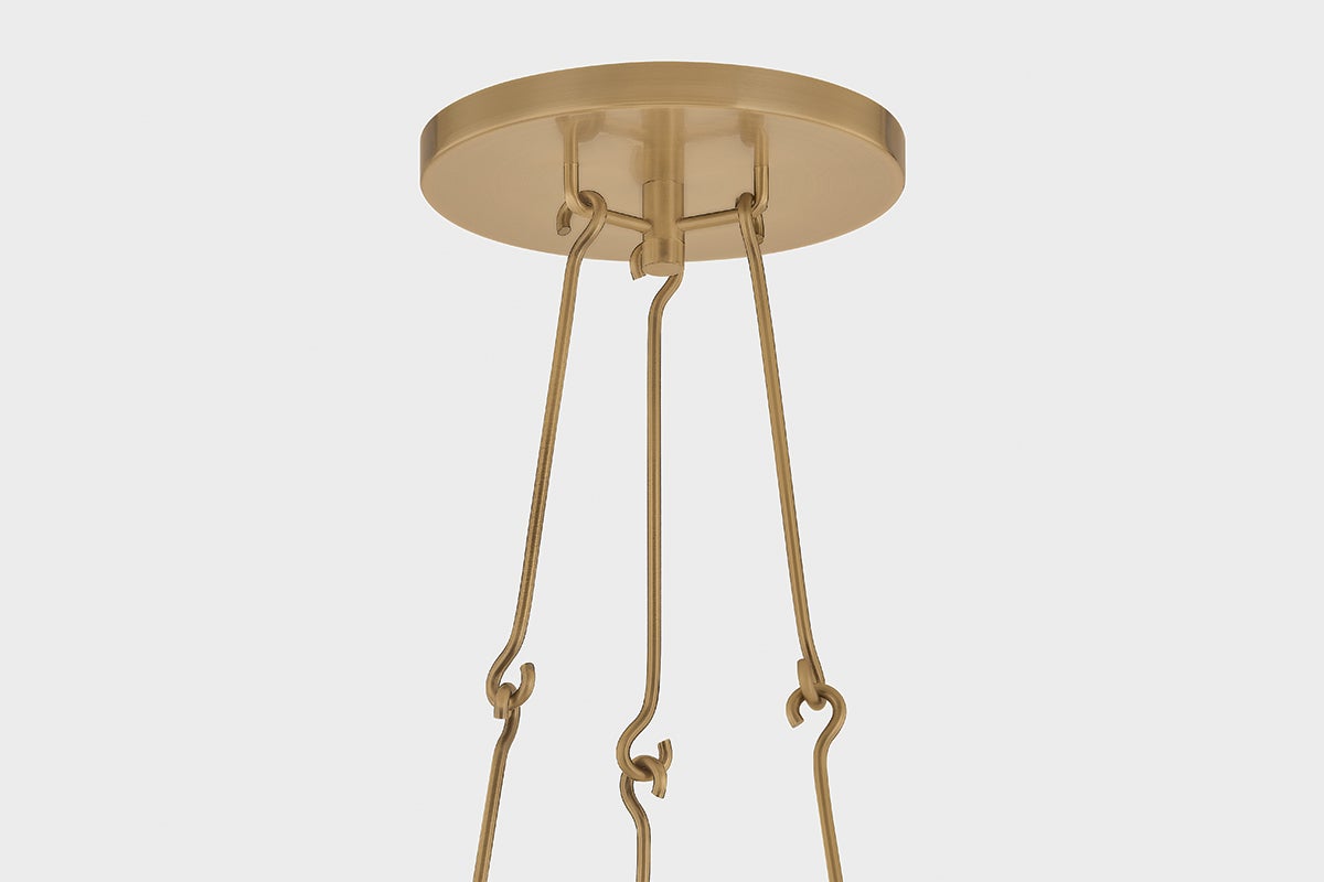 Troy Archive Chandelier Patina Brass Detail 1