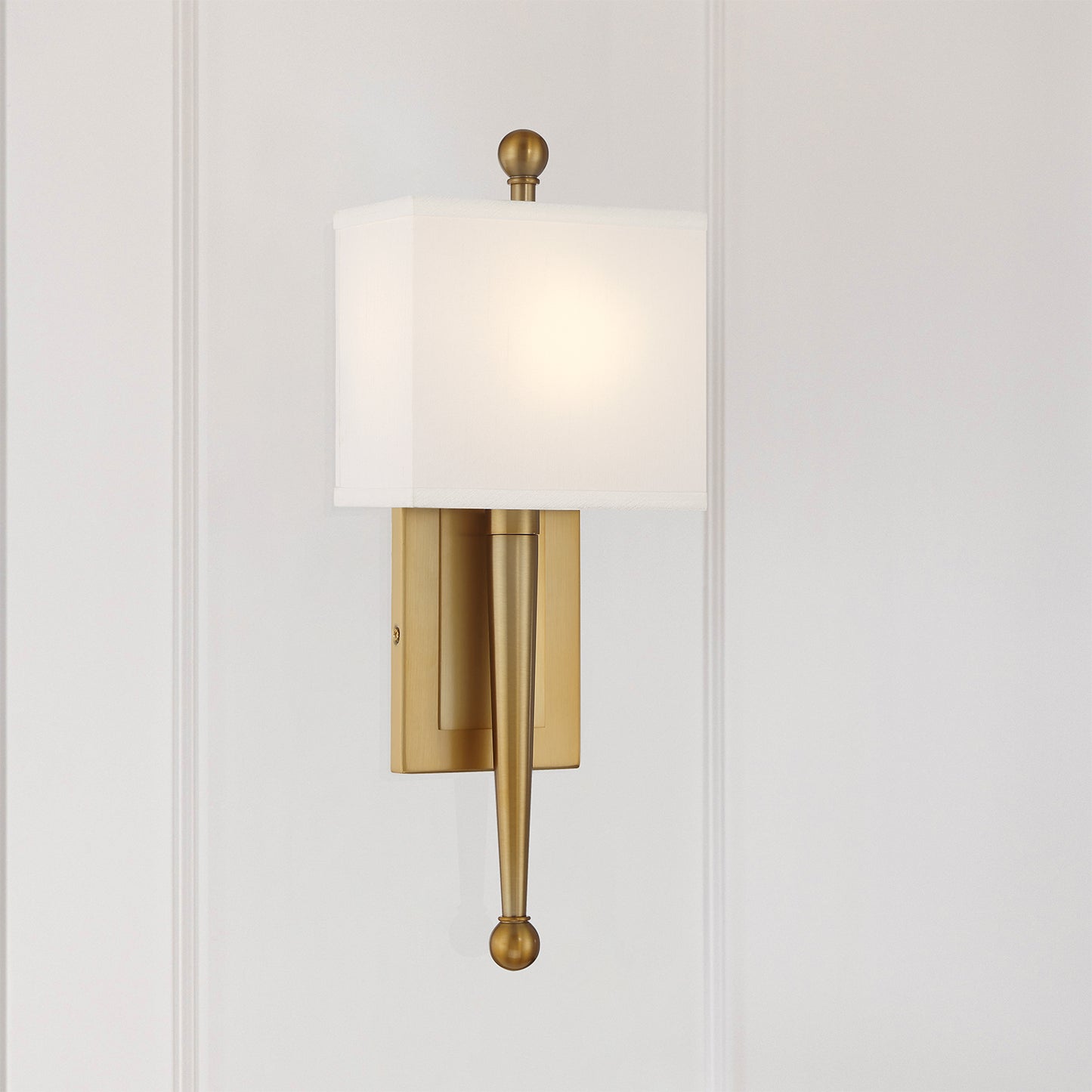 Ardson 1 Light Matte Black + Vibrant Gold Sconce
