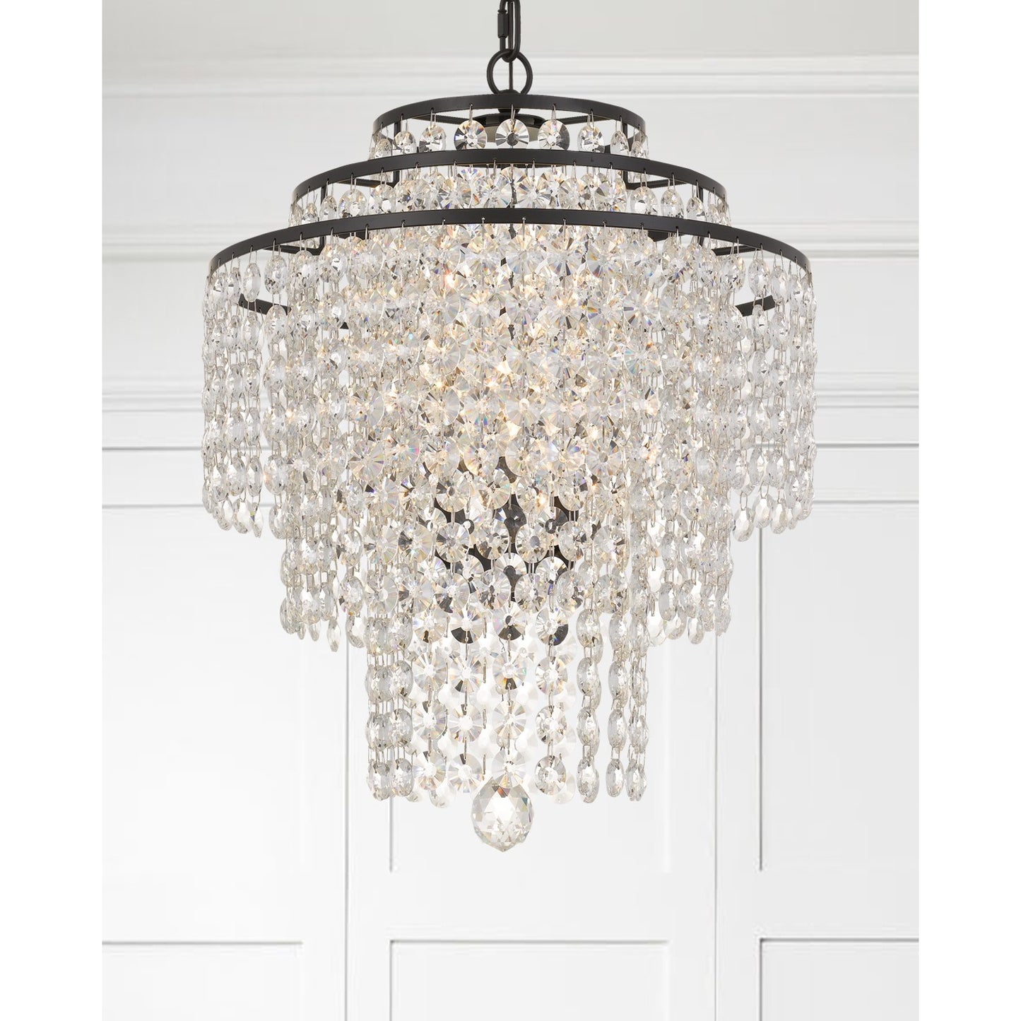 Arielle 4 Light Dark Bronze Chandelier