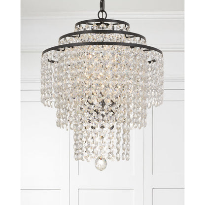 Arielle 4 Light Dark Bronze Chandelier