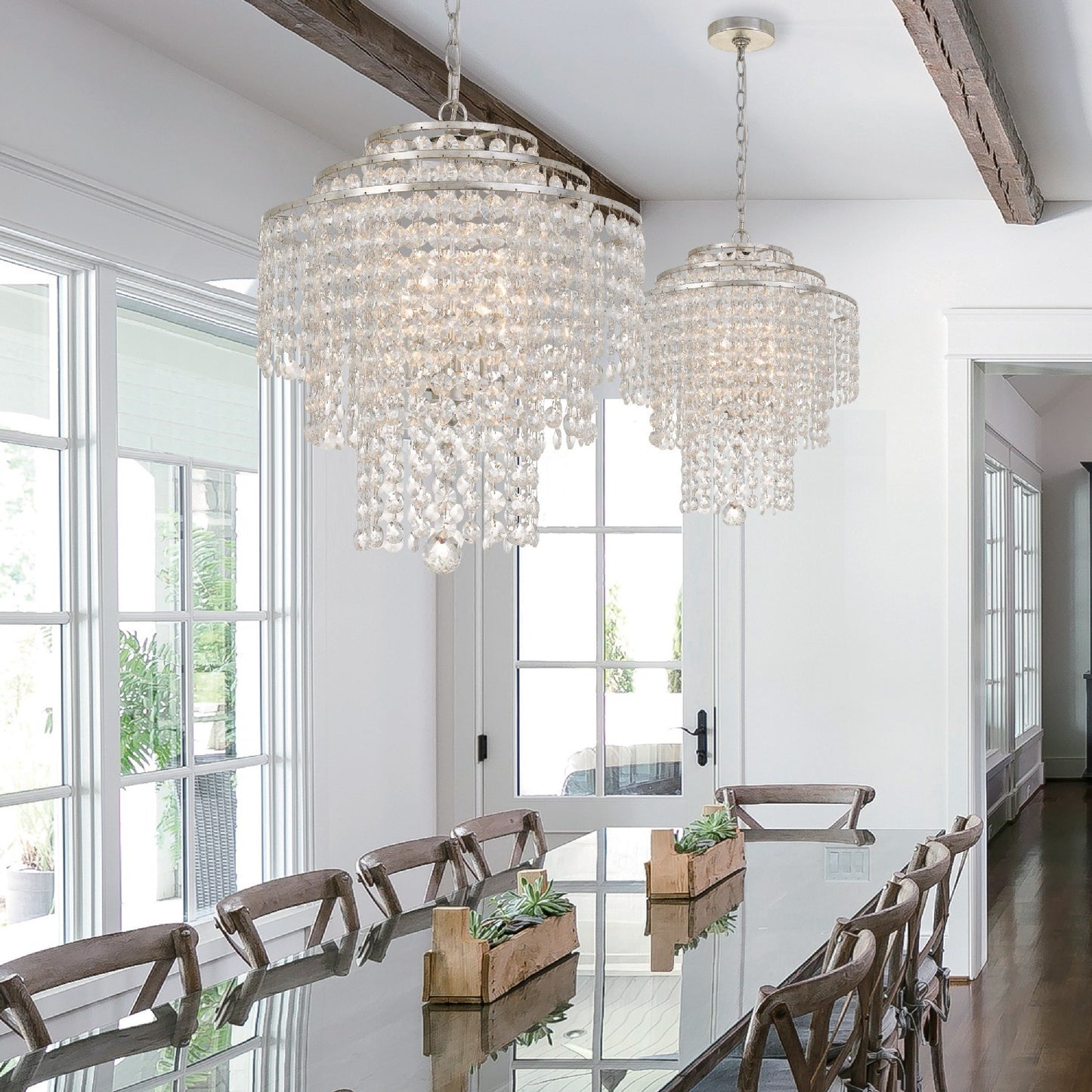 Arielle 4 Light Dark Bronze Chandelier