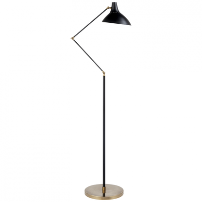 Visual Comfort Signature Charlton Floor Lamp Black and Brass