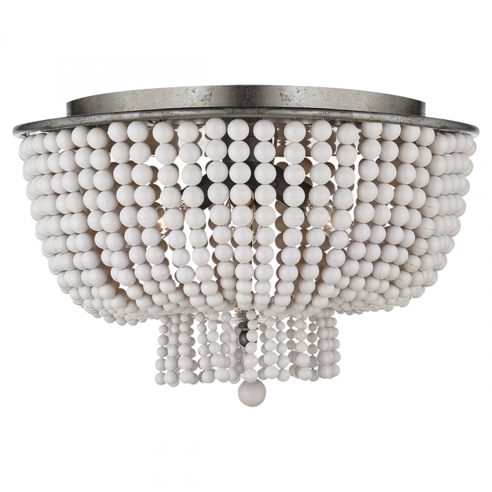 Visual Comfort Signature Jacqueline Flush Mount Burnished Silver Leaf